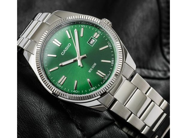 CASIO MTP-1302PD-3AVEF, Варіант кольору: Сталевий/Зелений, фото 4 | Интернет-магазин оригинальных часов и аксессуаров