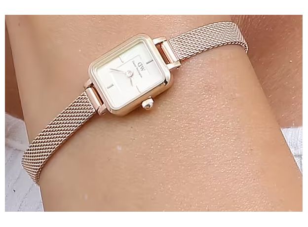 Daniel Wellington DW00100651 QUADRO MINI MELROSE ROSE GOLD CHAMPAGNE, фото 4 | Интернет-магазин оригинальных часов и аксессуаров