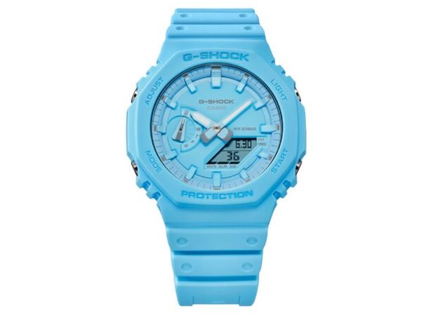 CASIO GA-2100-2A2ER, Вариации товара: Голубой, фото 2 | Интернет-магазин оригинальных часов и аксессуаров