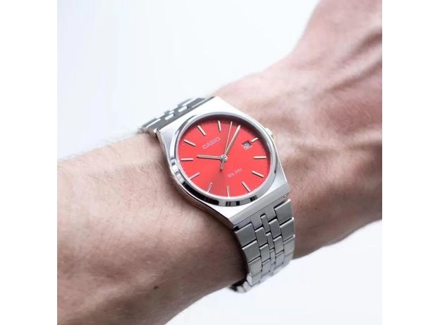 CASIO MTP-B145D-4A2VEF, Вариации товара: Стальной/Красный, фото 4 | Интернет-магазин оригинальных часов и аксессуаров