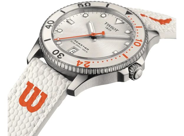 TISSOT T120.410.17.011.00 SEASTAR 1000 40MM WILSON WNBA SPECIAL EDITION, фото 4 | Интернет-магазин оригинальных часов и аксессуаров