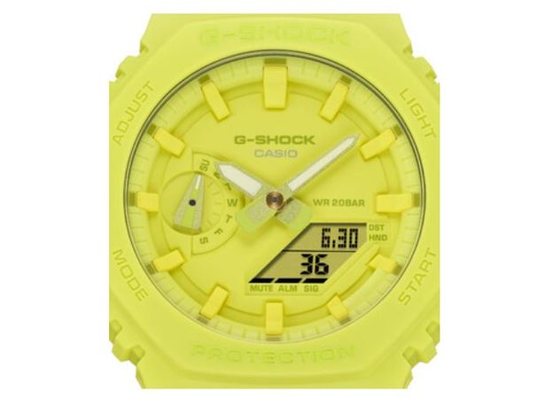 CASIO GA-2100-9A9ER, Варіант кольору: Жовтий, фото 5 | Интернет-магазин оригинальных часов и аксессуаров