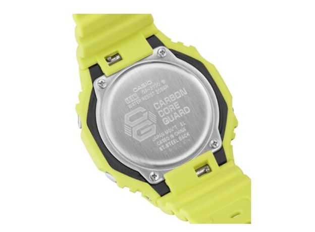 CASIO GA-2100-9A9ER, Варіант кольору: Жовтий, фото 6 | Интернет-магазин оригинальных часов и аксессуаров