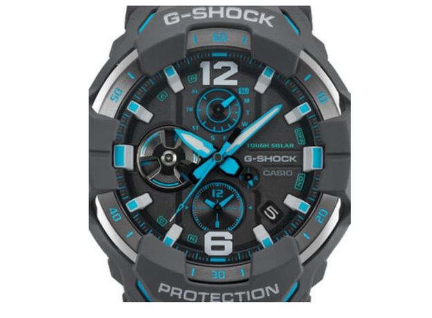 CASIO GR-B300-8A2ER GRAVITYMASTER, Вариации товара: Черный/Голубой, фото 3 | Интернет-магазин оригинальных часов и аксессуаров