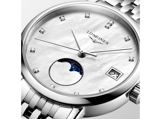 Longines L4.330.4.87.6 Elegant Collection Moonphase, фото 3 | Интернет-магазин оригинальных часов и аксессуаров