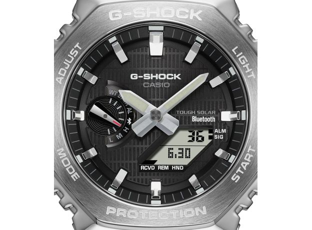 CASIO GBM-2100-1AER Bluetooth, Вариации товара: Стальной/Черный, фото 3 | Интернет-магазин оригинальных часов и аксессуаров