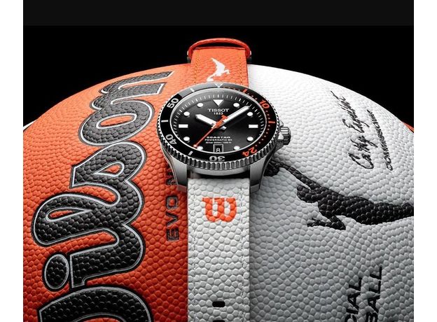 TISSOT T120.807.17.051.00 SEASTAR 1000 POWERMATIC 80 40MM WILSON WNBA SPECIAL EDITION, фото 9 | Интернет-магазин оригинальных часов и аксессуаров