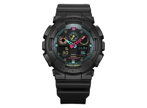 CASIO GA-100MF-1AER, Варіант кольору: Чорний/Різнокольоровий, фото 2 | Интернет-магазин оригинальных часов и аксессуаров