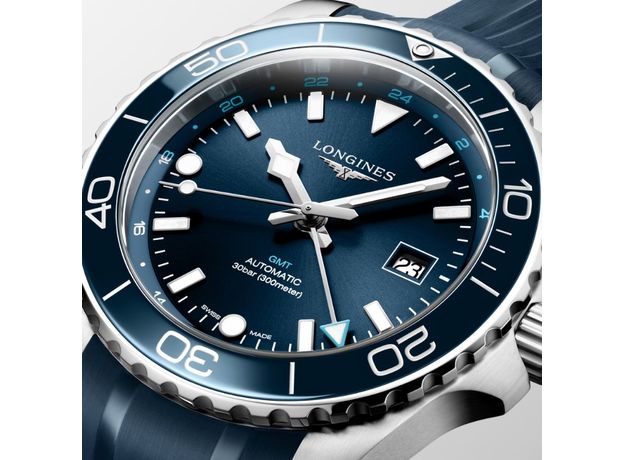 Longines L3.890.4.96.9 HydroConquest GMT, фото 2 | Интернет-магазин оригинальных часов и аксессуаров