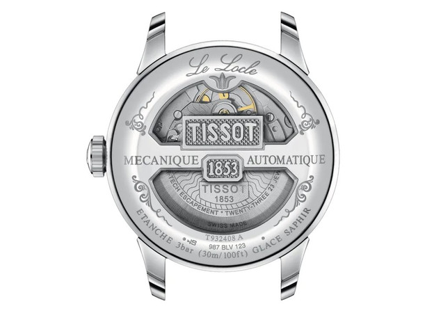 TISSOT T932.408.41.033.00 LE LOCLE STEEL & 18K GOLD BEZEL COSC CERTIFIED CHRONOMETER, фото 2 | Интернет-магазин оригинальных часов и аксессуаров