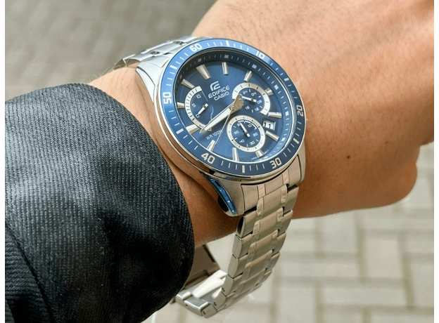 CASIO EFR-552D-2AVUEF, Варіант кольору:  Синій, фото 3 | Интернет-магазин оригинальных часов и аксессуаров