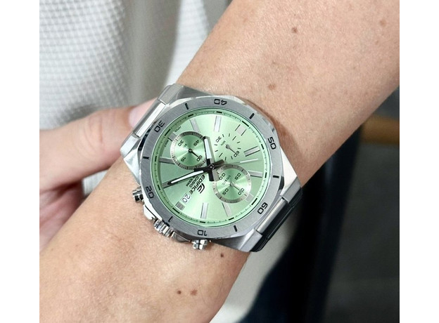 CASIO EFV-640D-3AVUEF, Варіант кольору: Сталевий/Зелений, фото 3 | Интернет-магазин оригинальных часов и аксессуаров