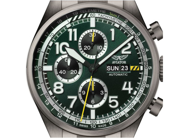 Aviator V.4.26.7.184.5 Airacobra P45 Chrono Auto, фото 2 | Интернет-магазин оригинальных часов и аксессуаров
