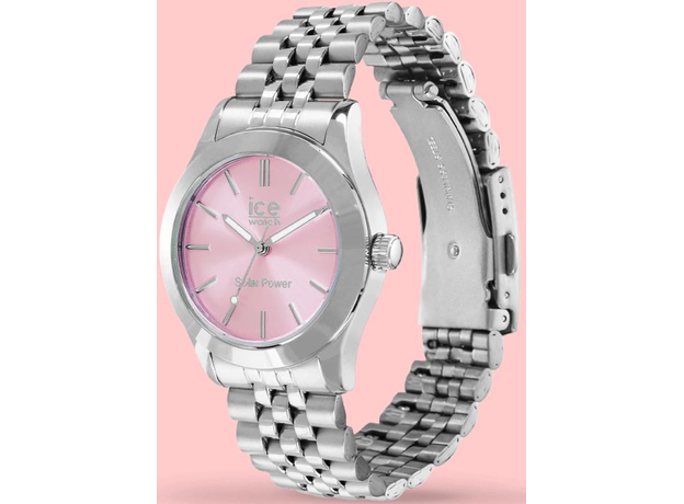ICE-WATCH DK-023790 ICE steel solar Silver Light Pink, фото 2 | Интернет-магазин оригинальных часов и аксессуаров