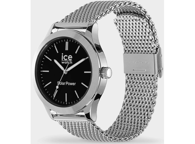 ICE-WATCH DK-023795 ICE steel solar Silver Black, фото 2 | Интернет-магазин оригинальных часов и аксессуаров