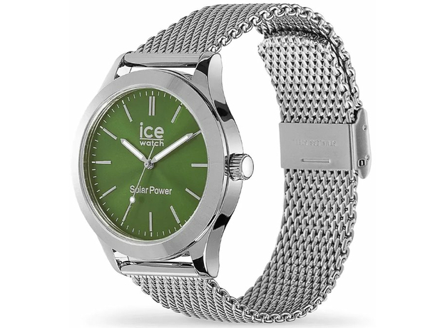 ICE-WATCH DK-023796 ICE steel solar Silver Green, фото 2 | Интернет-магазин оригинальных часов и аксессуаров