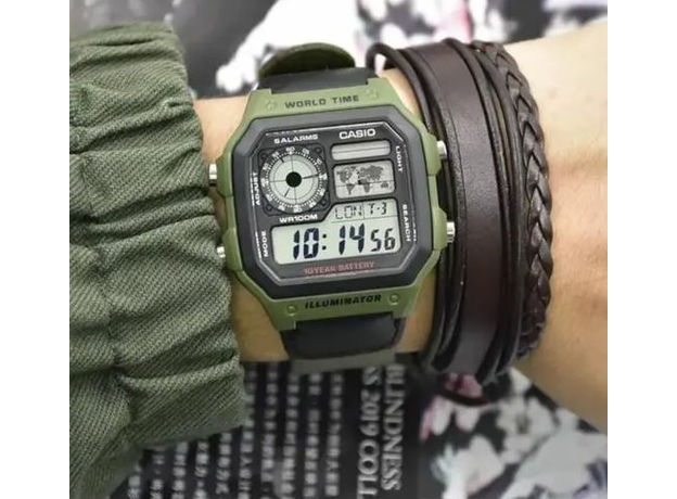 CASIO AE-1200WHB-3BVDF Exclusive, фото 5 | Интернет-магазин оригинальных часов и аксессуаров