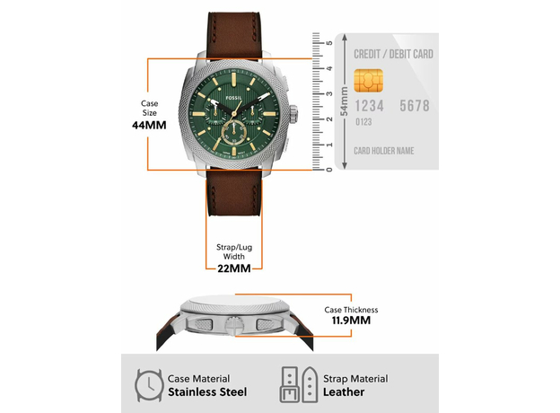 Fossil FS6100 Machine, фото 8 | Интернет-магазин оригинальных часов и аксессуаров