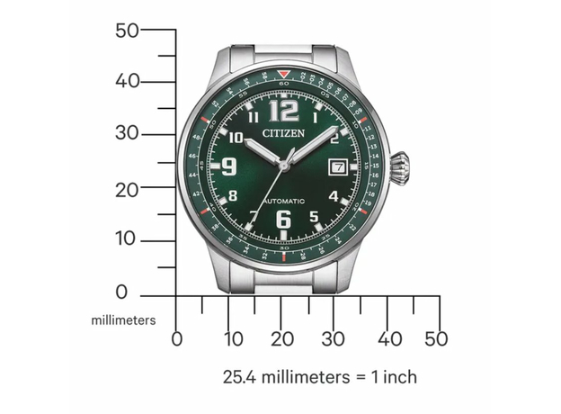 CITIZEN NJ0190-51X, Варіант кольору: Сталевий/Зелений, фото 4 | Интернет-магазин оригинальных часов и аксессуаров
