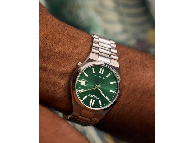CITIZEN NJ0200-50X Tsuyosa 37мм, Вариации товара: Стальной/Зеленый, фото 5 | Интернет-магазин оригинальных часов и аксессуаров