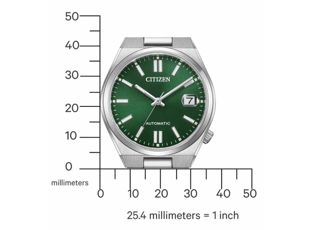 CITIZEN NJ0200-50X Tsuyosa 37мм, Вариации товара: Стальной/Зеленый, фото 6 | Интернет-магазин оригинальных часов и аксессуаров