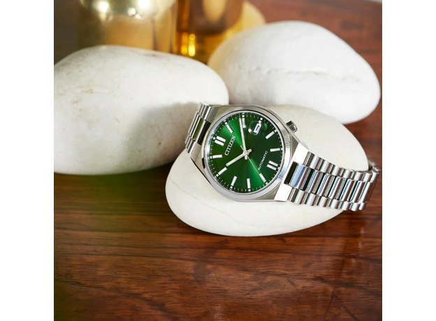 CITIZEN NJ0200-50X Tsuyosa 37мм, Вариации товара: Стальной/Зеленый, фото 7 | Интернет-магазин оригинальных часов и аксессуаров