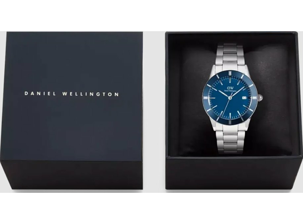 Daniel Wellington DW00100820 Iconic Paradigma Link Blue Enamel Silver, фото 5 | Интернет-магазин оригинальных часов и аксессуаров