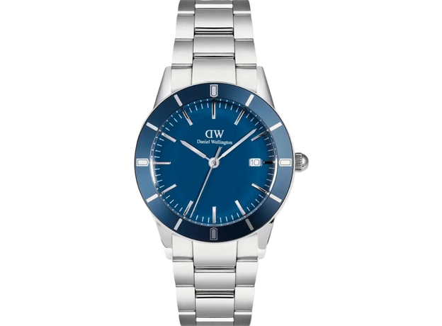 Daniel Wellington DW00100820 Iconic Paradigma Link Blue Enamel Silver | Интернет-магазин оригинальных часов и аксессуаров