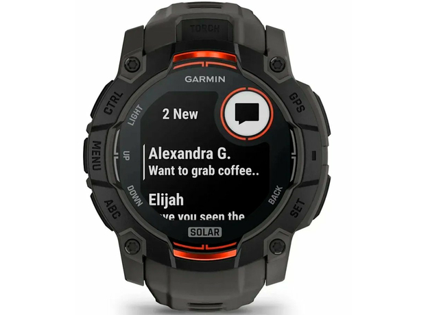 Garmin 010-02935-00 Instinct 3 Solar 50 мм Black, фото 4 | Интернет-магазин оригинальных часов и аксессуаров