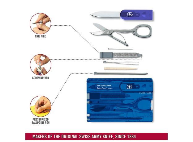 Картка-мультитул Victorinox SWISSCARD Vx07122.T2 (0.7122.T2), фото 4 | Интернет-магазин оригинальных часов и аксессуаров