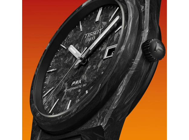 TISSOT T137.907.97.201.00 PRX POWERMATIC 80 CARBON, фото 5 | Интернет-магазин оригинальных часов и аксессуаров