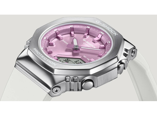 CASIO GM-S2110-7A6ER, Вариации товара: Стальной/Розовый, фото 2 | Интернет-магазин оригинальных часов и аксессуаров