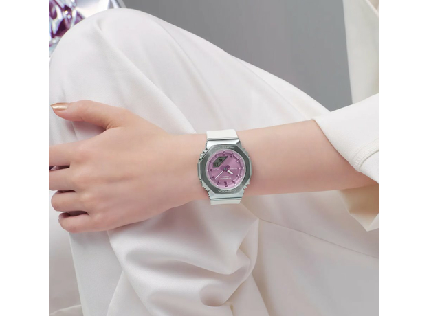 CASIO GM-S2110-7A6ER, Вариации товара: Стальной/Розовый, фото 4 | Интернет-магазин оригинальных часов и аксессуаров