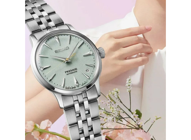 SEIKO SRPL63J1 Presage Cocktail Time FROZEN MOJITO, фото 4 | Интернет-магазин оригинальных часов и аксессуаров