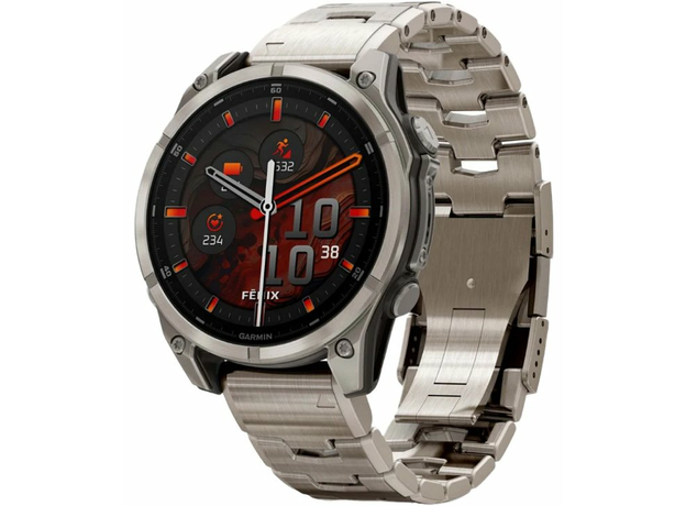 Garmin 010-02904-40 fenix 8 47mm AMOLED Sapphire Titanium with Vented titanium bracelet | Интернет-магазин оригинальных часов и аксессуаров