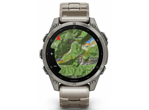 Garmin 010-02904-40 fenix 8 47mm AMOLED Sapphire Titanium with Vented titanium bracelet, фото 4 | Интернет-магазин оригинальных часов и аксессуаров