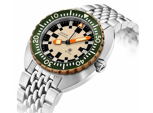 DOXA 785.60.031.10 ARMY HUNTER GREEN BRONZE BEZEL, фото 2 | Интернет-магазин оригинальных часов и аксессуаров