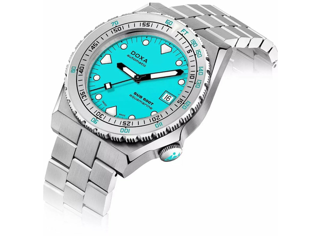 DOXA 862.10.241.10 SUB 600T AQUAMARINE STAINLESS STEEL BEZEL, фото 3 | Интернет-магазин оригинальных часов и аксессуаров