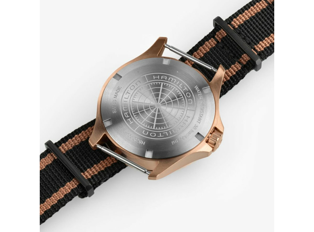 Hamilton H82565930 Khaki Navy Scuba Automatic GMT 43mm Bronze, фото 6 | Интернет-магазин оригинальных часов и аксессуаров