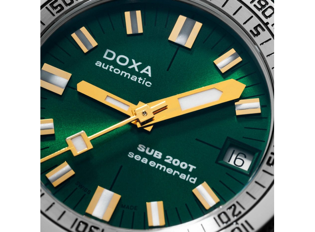 DOXA 804.10.131S.10 SUB 200T SEA EMERALD SUNRAY, фото 4 | Интернет-магазин оригинальных часов и аксессуаров