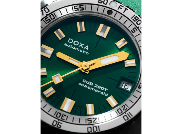 DOXA 804.10.131S.26 SUB 200T SEA EMERALD SUNRAY, фото 8 | Интернет-магазин оригинальных часов и аксессуаров