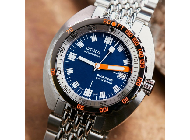 DOXA 804.10.201S.10 SUB 200T CARIBBEAN SUNRAY, фото 6 | Интернет-магазин оригинальных часов и аксессуаров