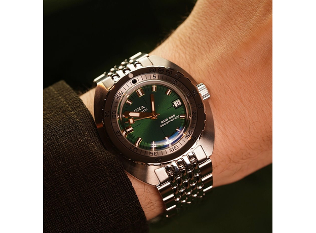 DOXA 821.10.131.10 SUB 300 SEA EMERALD SUNRAY COSC CERTIFIED CHRONOMETER, фото 7 | Интернет-магазин оригинальных часов и аксессуаров