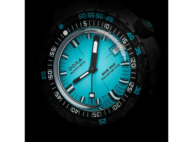 DOXA 822.70.241.20 SUB 300 CARBON AQUAMARINE COSC CERTIFIED CHRONOMETER, фото 8 | Интернет-магазин оригинальных часов и аксессуаров