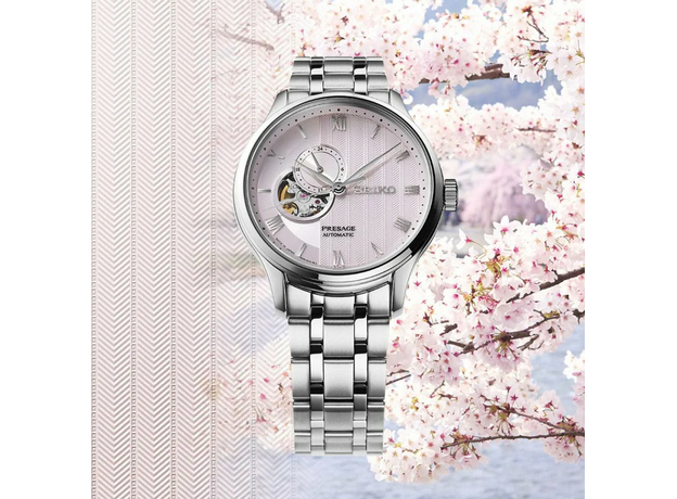 SEIKO SSA465J1 PRESAGE JAPANESE GARDEN KYOTO CHERRY BLOSSOM, фото 4 | Интернет-магазин оригинальных часов и аксессуаров