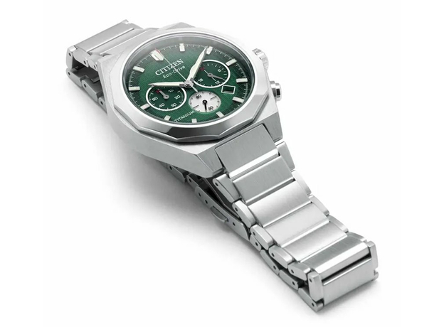 CITIZEN CA4691-59X, Вариации товара: Стальной/Зеленый, фото 4 | Интернет-магазин оригинальных часов и аксессуаров