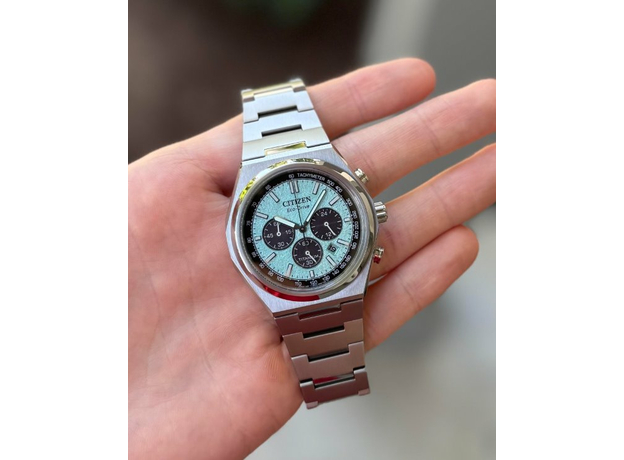 CITIZEN CA4610-85M ZENSHIN SUPER TITANIUM ECO-DRIVE, Варіант кольору: Сталевий/Бірюзовий, фото 5 | Интернет-магазин оригинальных часов и аксессуаров