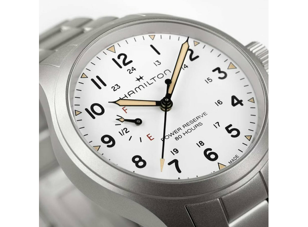 Hamilton H69509110 KHAKI FIELD MECHANICAL POWER RESERVE, фото 4 | Интернет-магазин оригинальных часов и аксессуаров