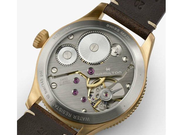 Hamilton H76709510 KHAKI AVIATION PILOT PIONEER MECHANICAL BRONZE 43ММ, фото 6 | Интернет-магазин оригинальных часов и аксессуаров