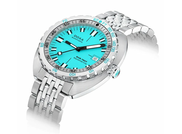 DOXA 825.10.241.10 SUB 750T AQUAMARINE, фото 2 | Интернет-магазин оригинальных часов и аксессуаров